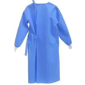 disposable isolation gown, color options: Blue/Light Gray/White, size: S(110*130cm); M(115*135cm); L(120*140cm); XL(125*145cm); XXL(130*150cm); XXXL(135*165cm)