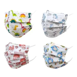 flat disposable printed mask, color options: Custom Printed Pattern (Water-Based Flexography), size: 17.5*9.5cm