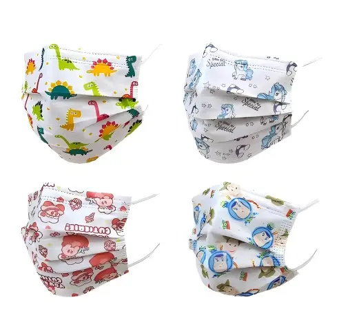 flat disposable printed mask flat disposable printed mask, color options: Custom Printed Pattern (Water-Based Flexography), size: 17.5*9.5cm