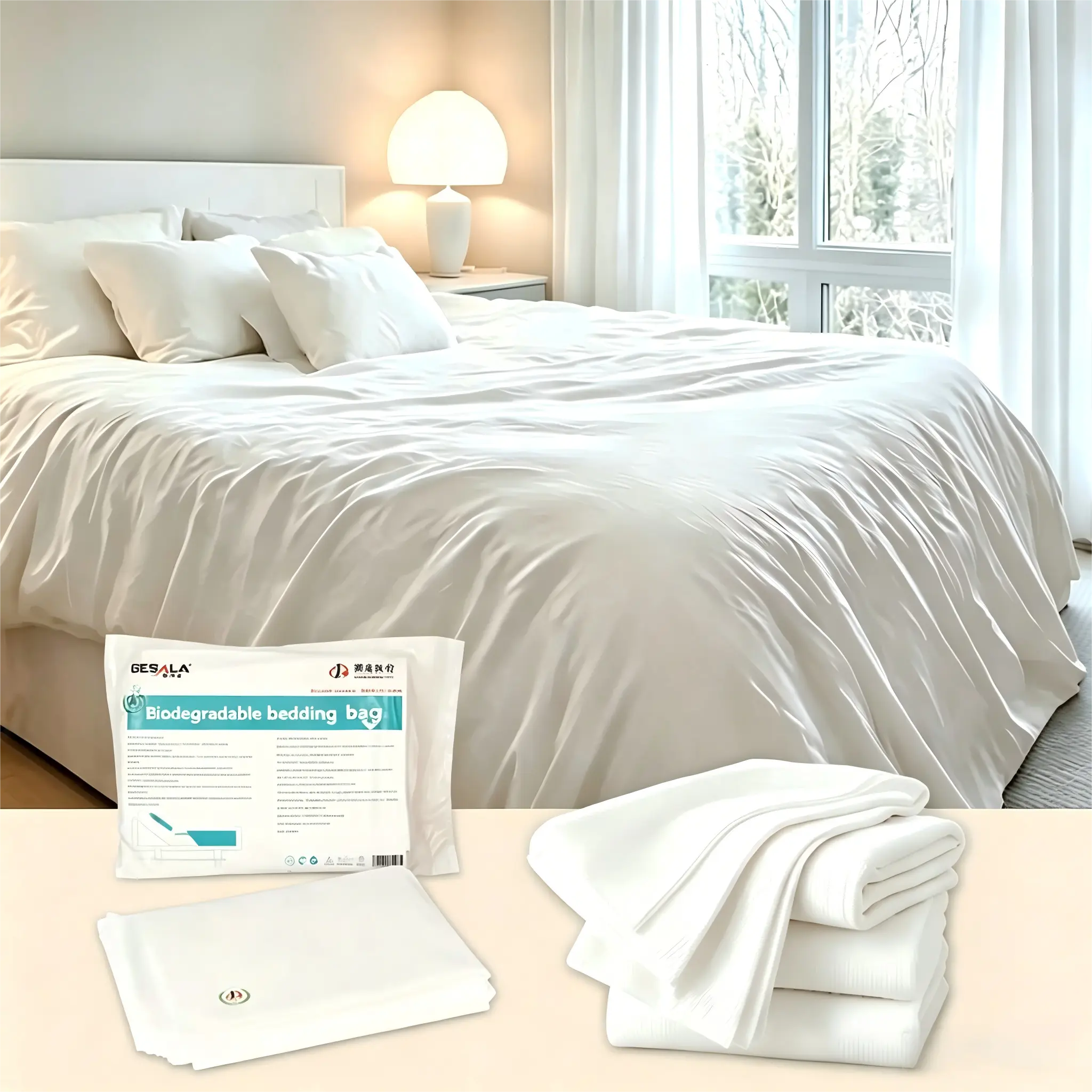 graphene disposable bedding sets graphene disposable bedding sets, color options: Light Gray/White, size: Comforter Cover: 150*200cm; 180*220cm; 200*230cm; Pillowcase: 50*70cm