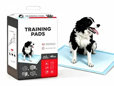 pet training pad pet training pad, size or packing: Size S: 33 x 45 cm, 100 pcs/bag; Size M: 45 x 60 cm, 50 pcs/bag; Size L: 60 x 60 cm, 40 pcs/bag; Size XL: 60 x 90 cm, 20 pcs/bag